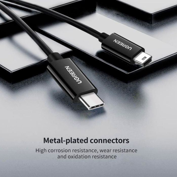 Дата кабель USB-C 2.0 AM to Mini 5P 1.0m US242 black Ugreen (50445) зображення 9
