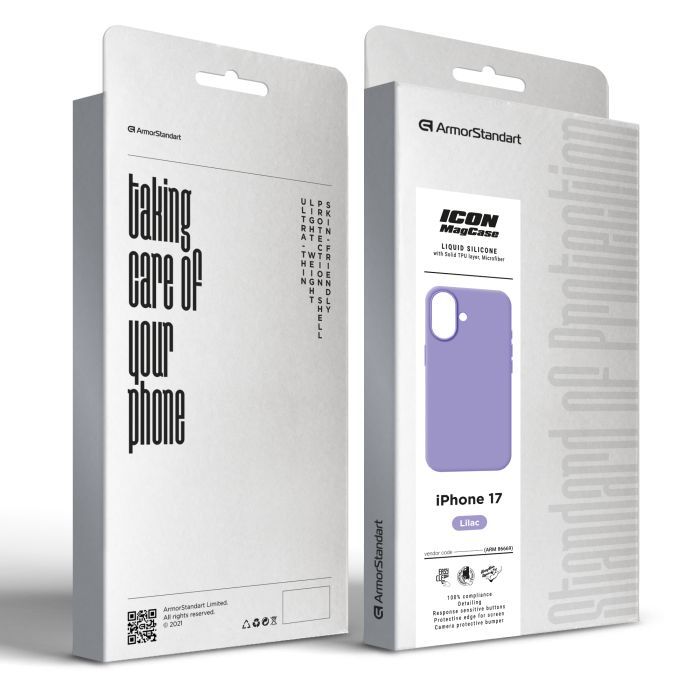 Чехол для мобильного телефона Armorstandart ICON2 MagCase Apple iPhone 17 White (ARM86673) изображение 2