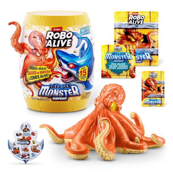 Интерактивная игрушка Pets & Robo Alive сюрприз Глубоководный Осьминог (71155B) изображение 10