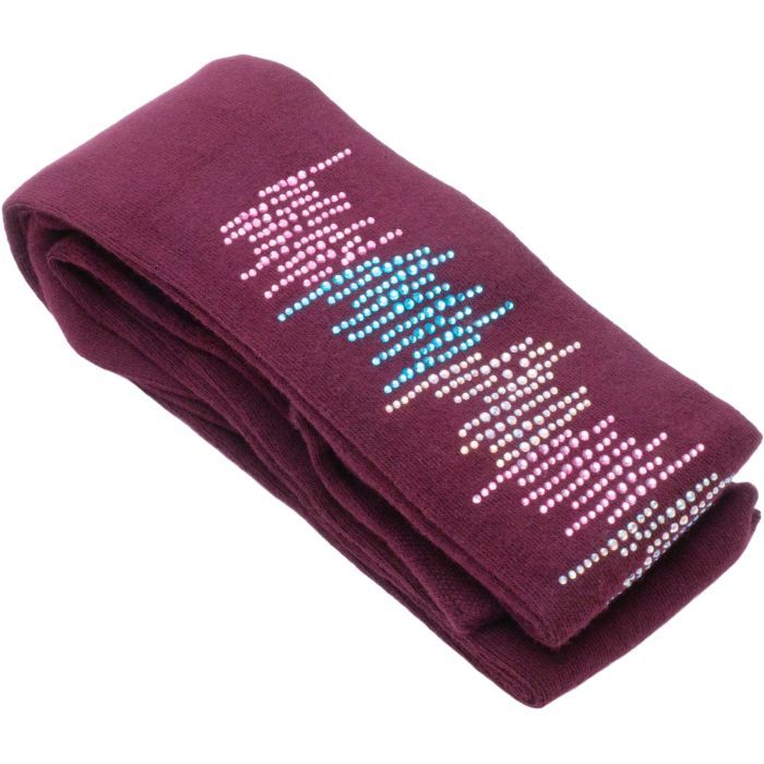 Колготки дитячі BNM зі стразами (M0C0302-2031-13G-burgundy) зображення 2