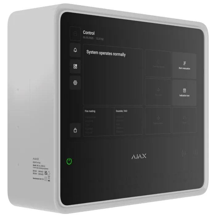 Модуль управления умным домом Ajax EN54 Fire Hub white изображение 7