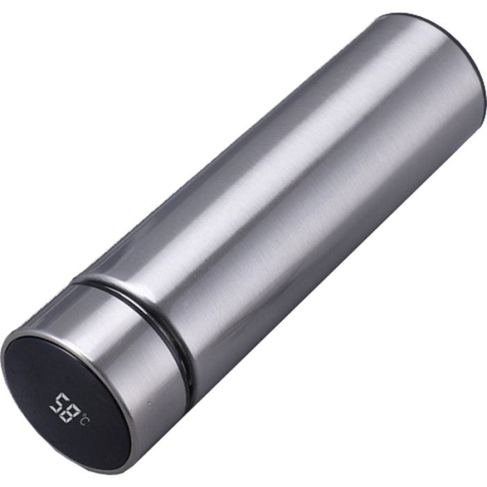 Термос Merlion з цифровим термометром 0,5 л, срібний (SUS-304E-S)