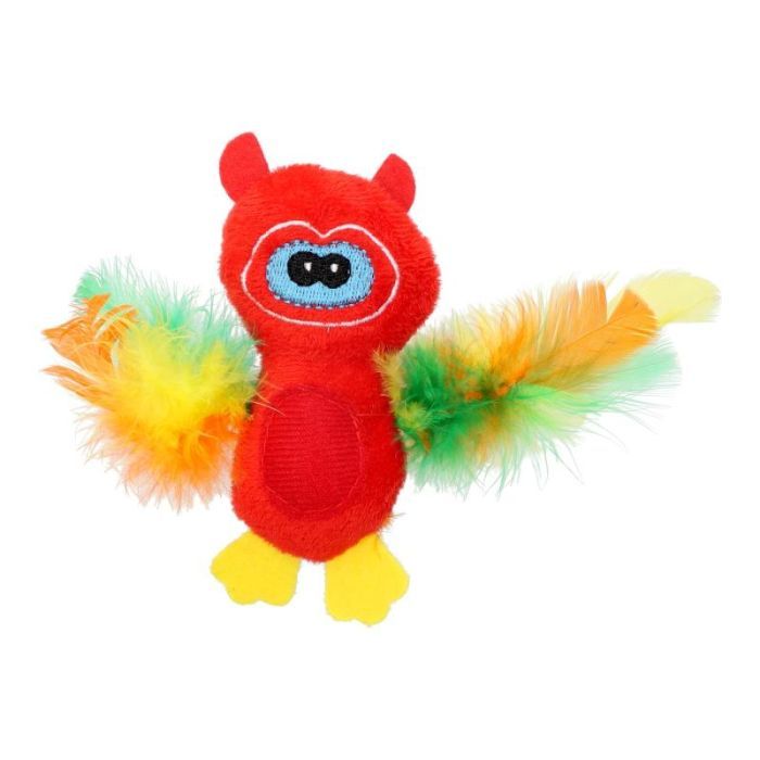 Іграшка для котів Hippie Pet Сова червона 10 см (HIPCT2304032R)