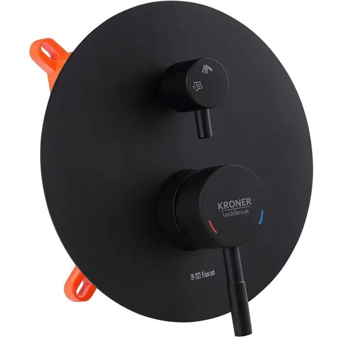 Душевой гарнитур Kroner Edelstahl Klassisch-SCH082 + змішувач Edelstahl Klassisch-SCH010 + трап лінійний Harz SCH60 Sekt (CVS30168) изображение 2