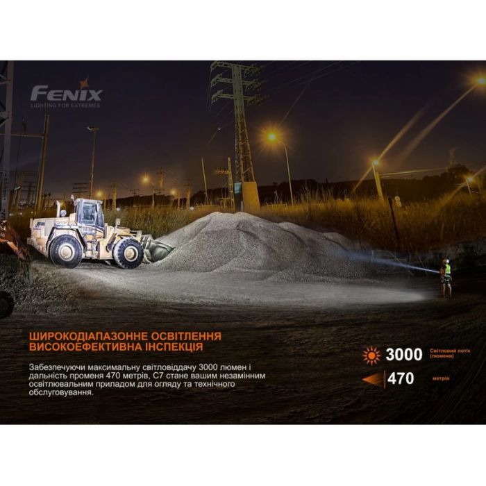 Фонарь Fenix C7 зелений (C7green) изображение 5