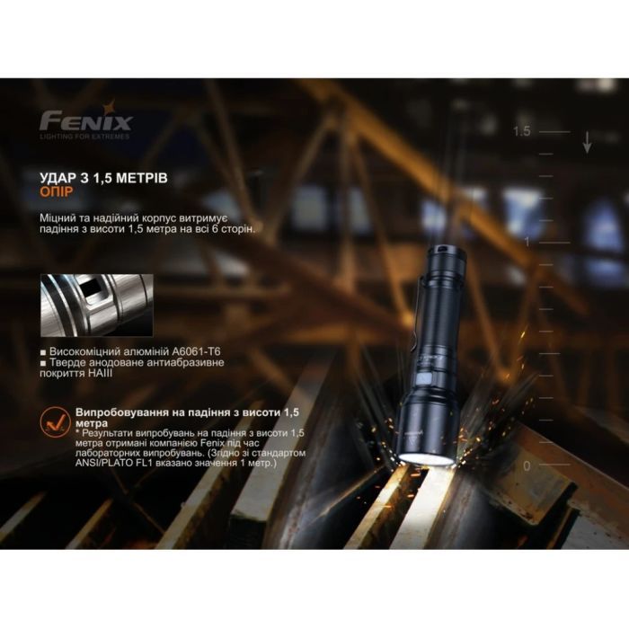 Фонарь Fenix C7 зелений (C7green) изображение 7