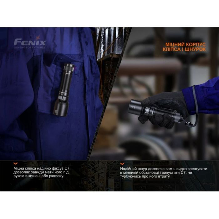 Фонарь Fenix C7 зелений (C7green) изображение 8