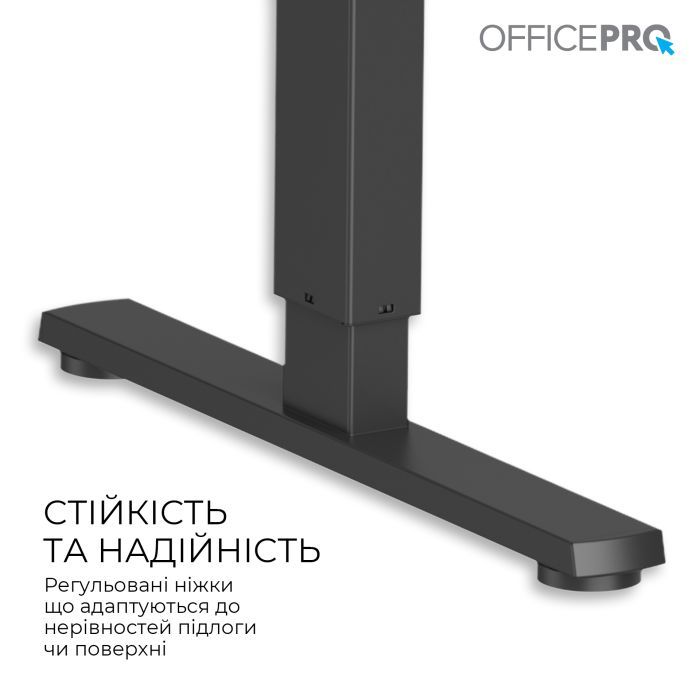 Комп'ютерний стіл OfficePro ODE1470LW 1400 х 700 мм Light Wood/Black (ODE1470LW) зображення 6