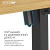 Комп'ютерний стіл OfficePro ODE1470LW 1400 х 700 мм Light Wood/Black (ODE1470LW) зображення 7