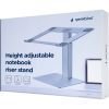 Подставка для ноутбука Gembird до 15.6", регулируемая, алюминий (NBS-D1-02) изображение 6