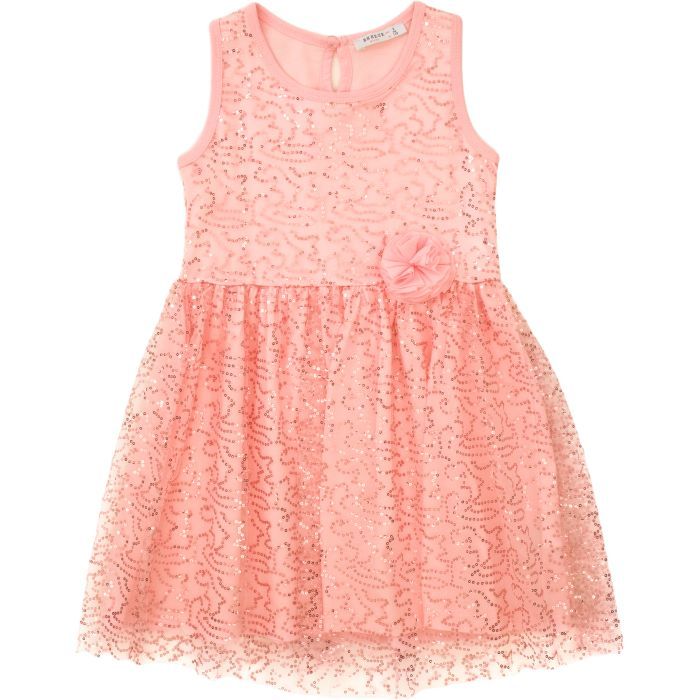 Плаття дитяче Breeze святкове з паєтками (12740-128G-peach)