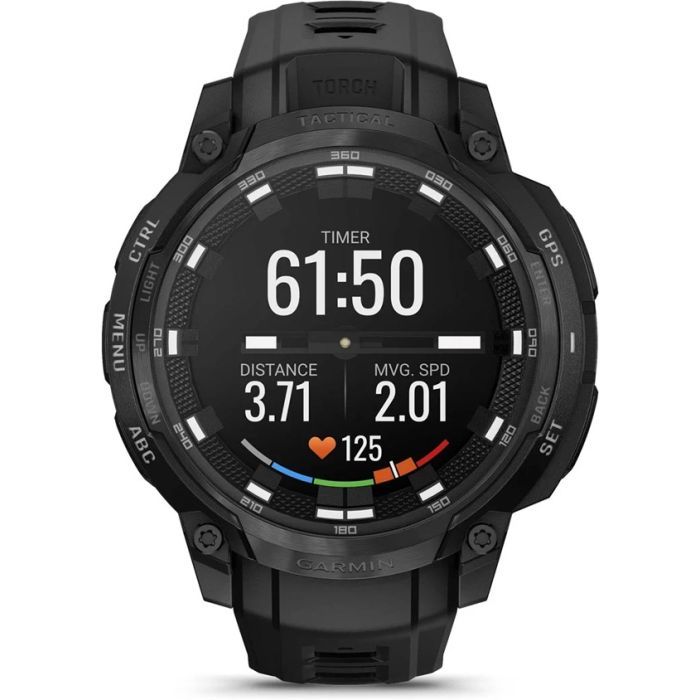 Смарт-часы Garmin Instinct Crossover AMOLED, Tactical, Black/Black, GPS смарт-годинник (010-03398-02) изображение 2
