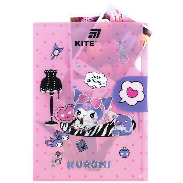 Папка - куточок Kite із клапаном A4 Kuromi- 2 (HK25-248-2) зображення 5