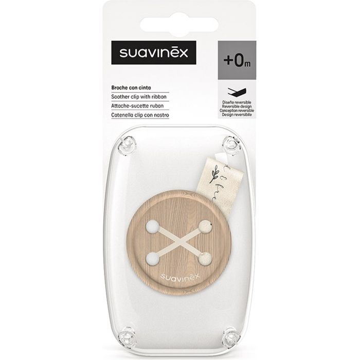 Кліпса для пустушок Suavinex Wild & Free, сіра (309130) зображення 2