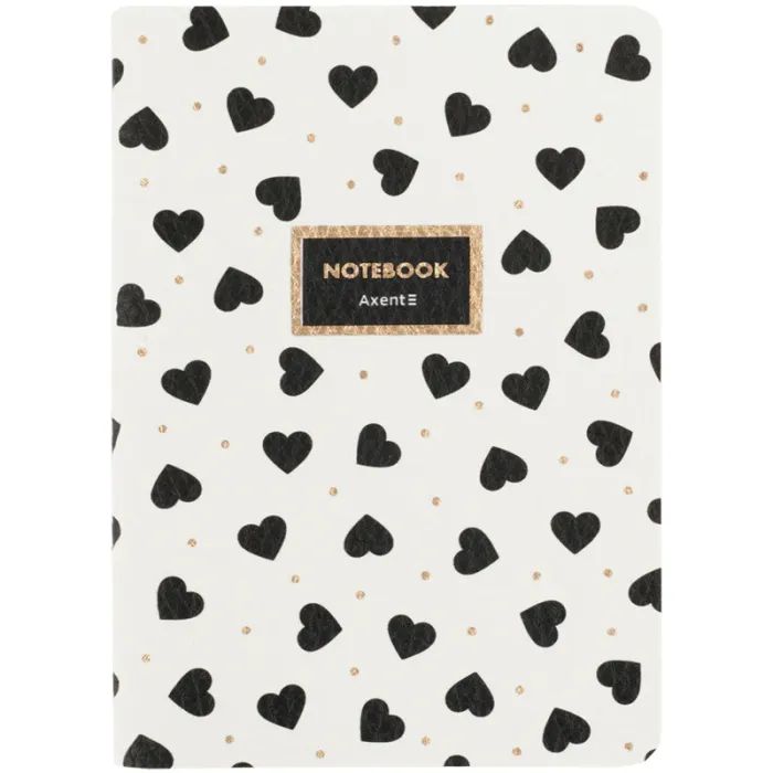 Книга записная Axent A6 Black&White, 60 листов клетка (8711-7-A)