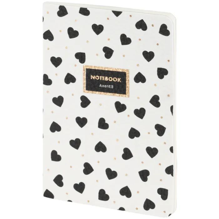 Книга записная Axent A6 Black&White, 60 листов клетка (8711-7-A) изображение 2