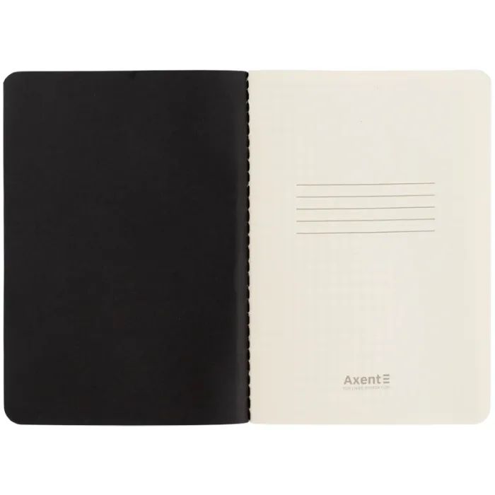 Книга записная Axent A6 Black&White, 60 листов клетка (8711-7-A) изображение 4