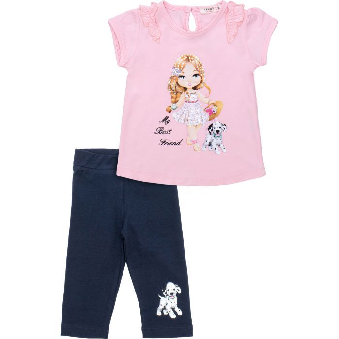 Набор детской одежды Breeze с девочкой (14401-104G-pink)