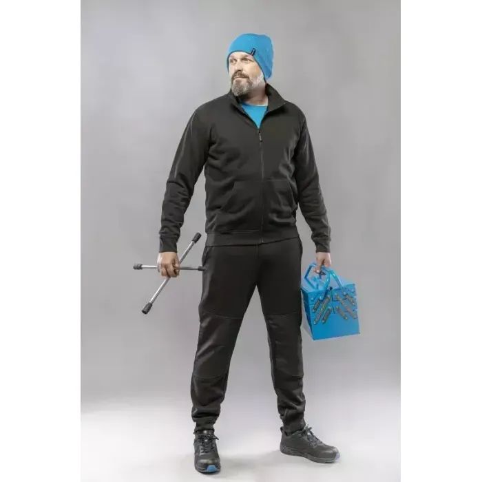 Куртка рабочая Hoegert BREND HT5K438-L 65% хлопок/35% полиэстер черный, L (52) (HT5K438-L) изображение 4