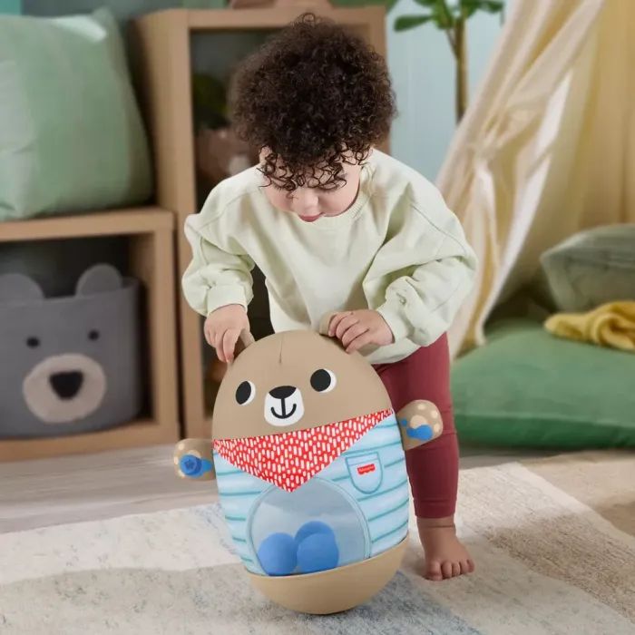 Развивающая игрушка Fisher-Price Мишка-неваляшка (JLB83) изображение 7