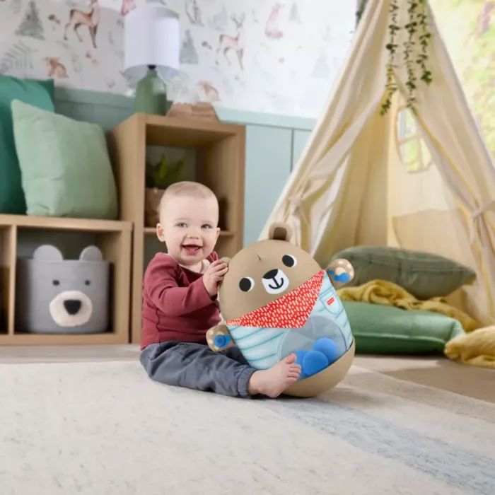 Развивающая игрушка Fisher-Price Мишка-неваляшка (JLB83) изображение 8