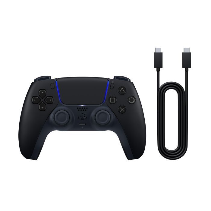 Геймпад Sony Playstation DualSense Bluetooth PS5 Midnight Black (USB-C кабель) (1000051651) изображение 2
