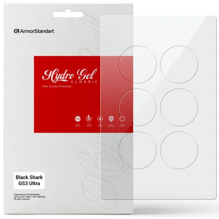 Плівка захисна Armorstandart hydrogel Black Shark GS3 Ultra 6 pcs (ARM90855)