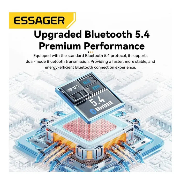 Bluetooth-адаптер Essager Freedom Bluetooth 5.4 Black (EBT54-JH01-P) зображення 7