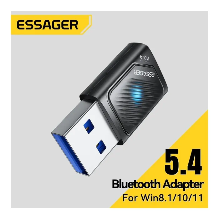 Bluetooth-адаптер Essager Freedom Bluetooth 5.4 Black (EBT54-JH01-P) зображення 9