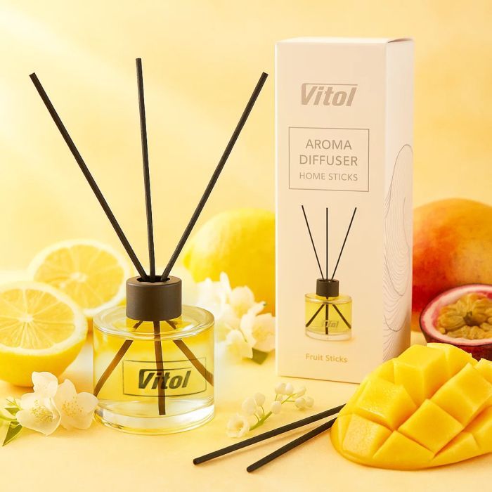 Ароматизатор для автомобіля VITOL Home Sticks Fruit Garden 130 мл (VHS02) зображення 2