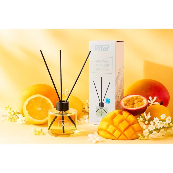 Ароматизатор для автомобіля VITOL Home Sticks Fruit Garden 130 мл (VHS02) зображення 4