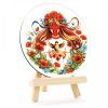 Картина по номерам Rosa Заквітчана", кругла, 15 см, з мольбертом (4823098548720) изображение 2