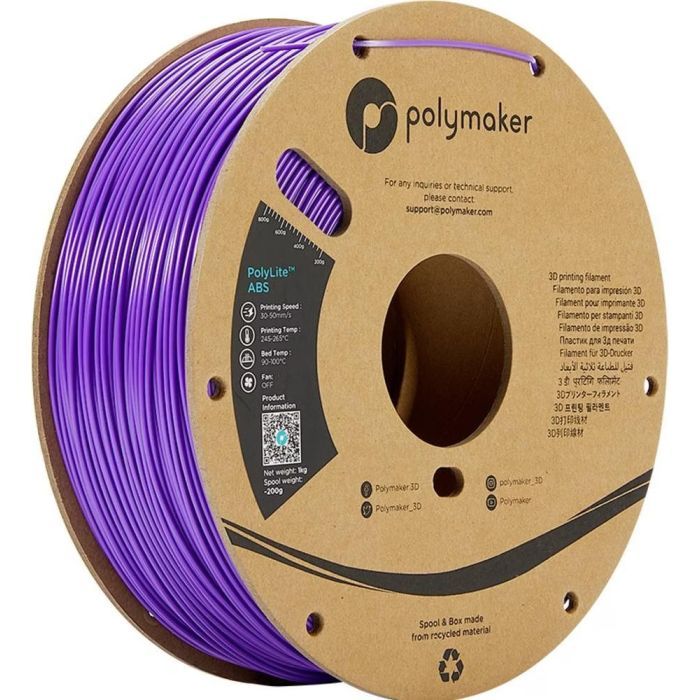 Пластик для 3D-принтера Polymaker ABS POLYLITE 1,75mm 1kg ORANGE (PE01009)