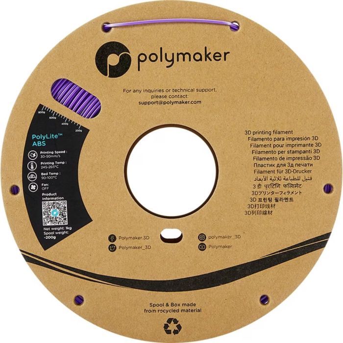 Пластик для 3D-принтера Polymaker ABS POLYLITE 1,75mm 1kg ORANGE (PE01009) зображення 2