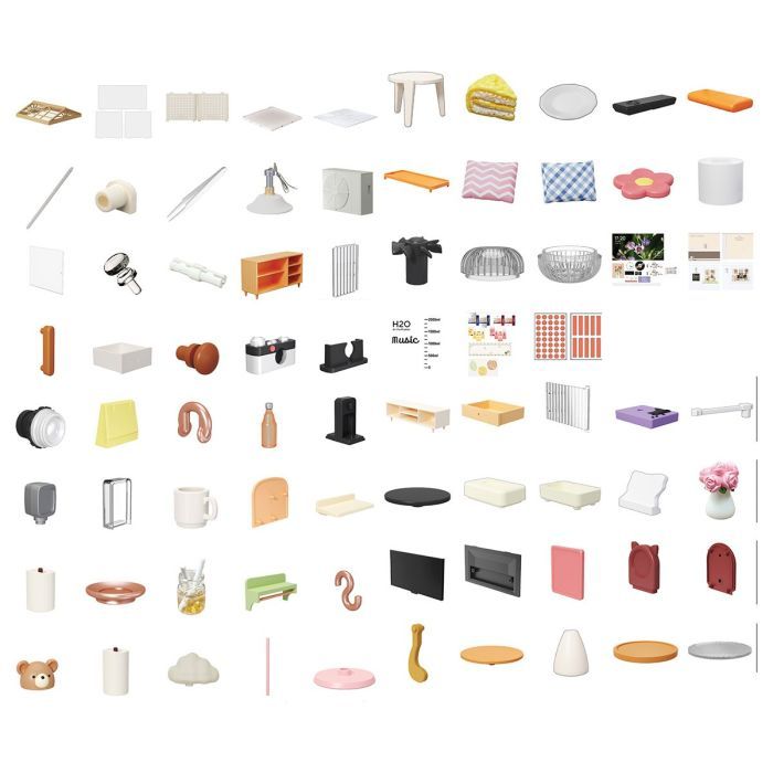 Конструктор Mini House румбокс серії Інтер'єр – Вітальня (світло) (8006) зображення 8