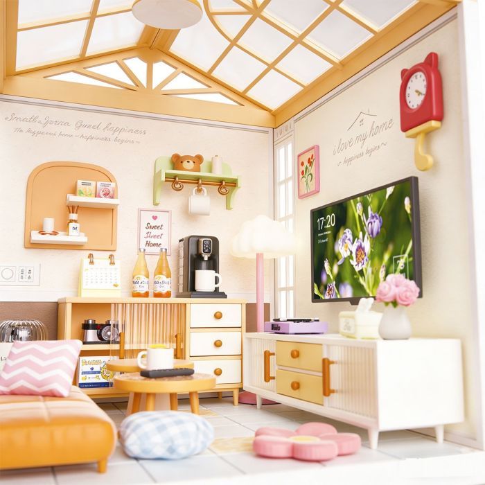 Конструктор Mini House румбокс серии Интерьер – Гостиная (свет) (8006) изображение 8