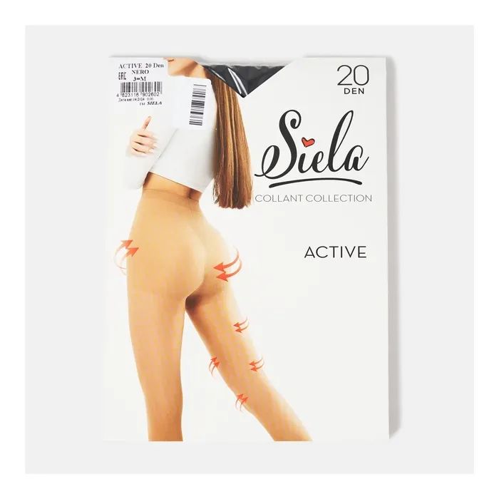 Колготи Siela Collant Active 20 Den Graphite - 2 (4823116902565) зображення 3