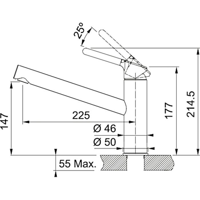 Смеситель Franke Orbit (115.0623.140) изображение 2