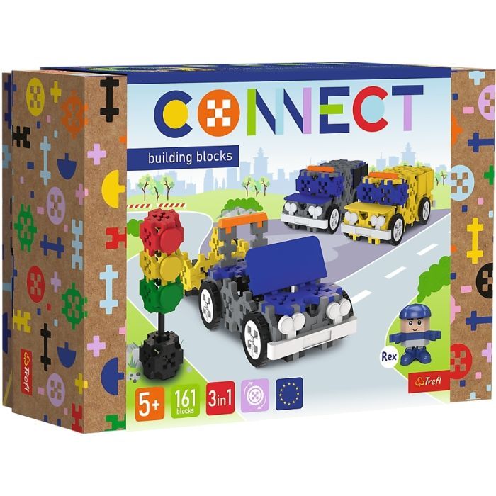 Конструктор Trefl Connect 3 в 1, 161 деталь (5900511619744)