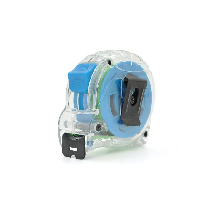 Рулетка YRO 5MX16FT сталева, 5м 25мм, корпус прозорий пластик (YRO 5MX16FT)