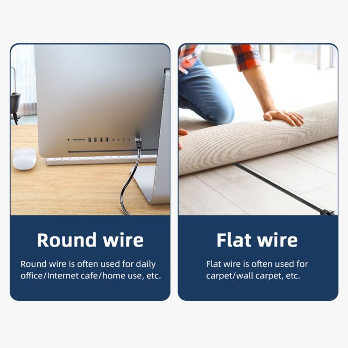 Патч-корд 2м UTP cat 6 RJ45 TopSpeed Ethernet Round Cable Black Essager (EXCWXY-JSA01) изображение 7