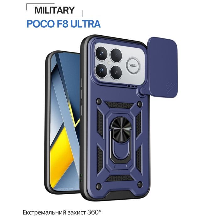 Чохол до мобільного телефона BeCover Military Poco F8 Ultra Black (715404) зображення 5