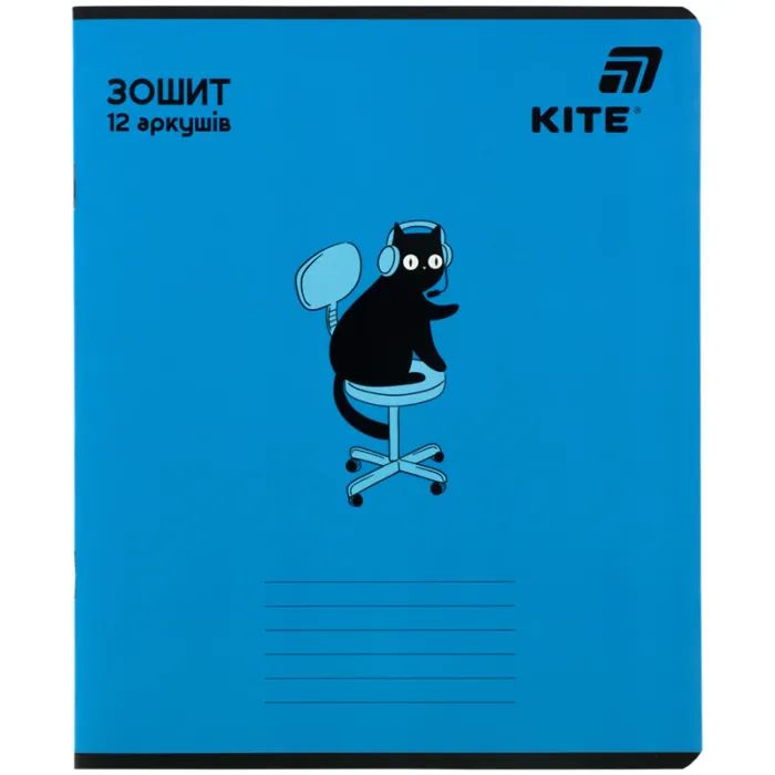 Зошит Kite One color, 12 аркушів, лінія (K26-234) зображення 10