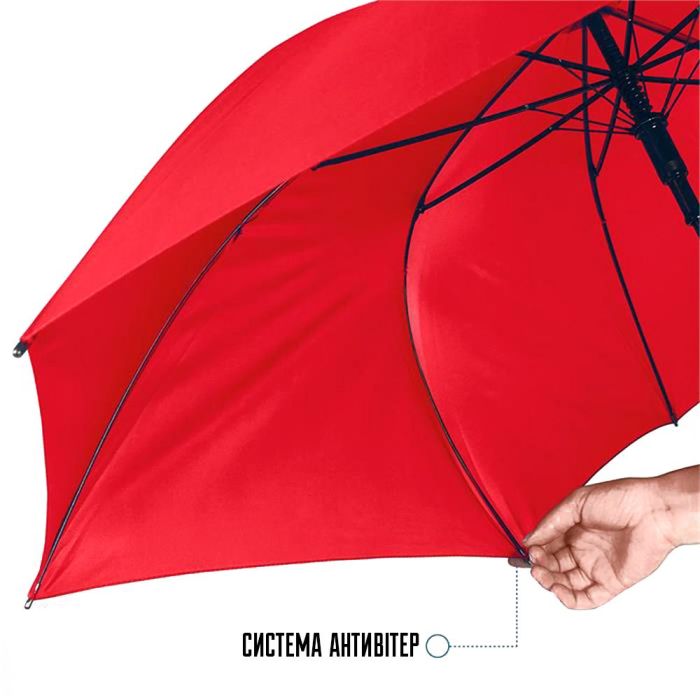 Зонт Perletti Reflecting тростина, з системою антивітер, чорна (P96014-01) изображение 6