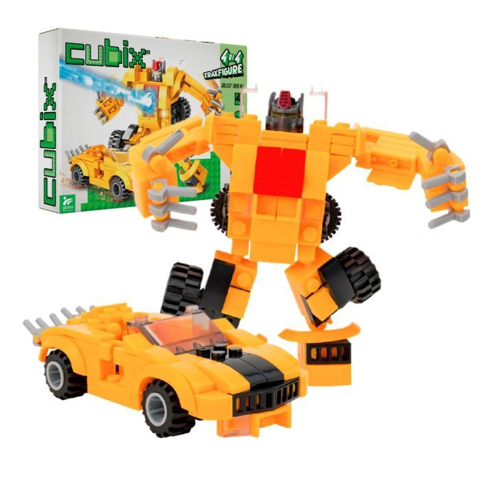 Конструктор Cubix Traxfigure 2-в-1, желтый (39727/4)