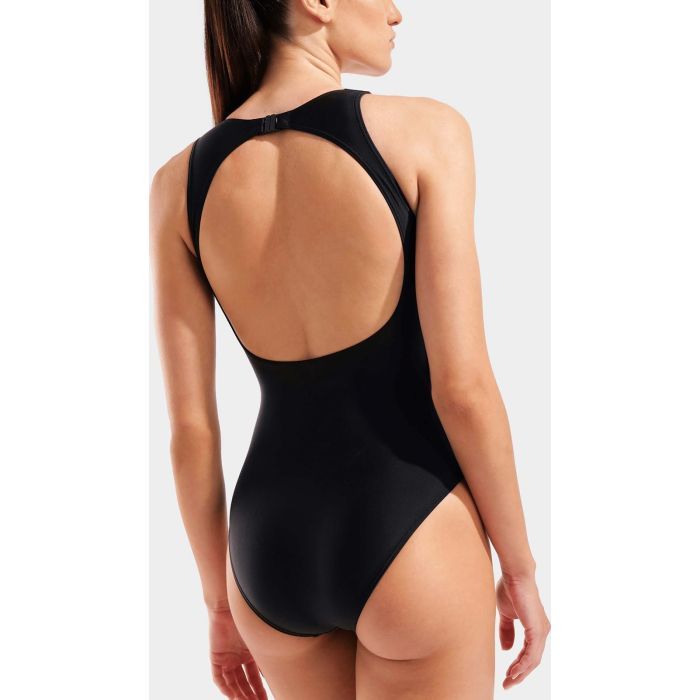 Купальник Arena O Back Swimsuit Solid One Piece 010648-501 чорний, білий 40 (3468337745990) изображение 5