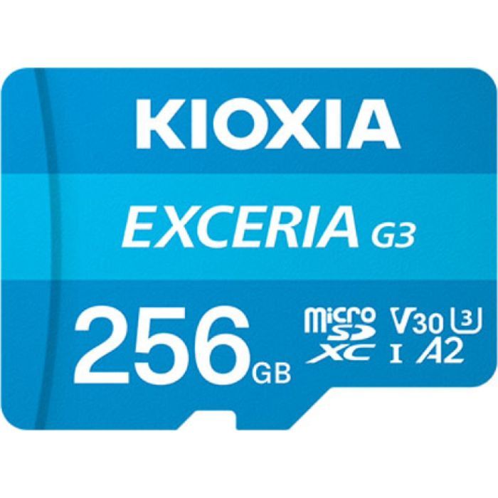 Карта памяти Kioxia 256GB microSDXC class 10 U3 V30 Exceria G3 (LMEX3L256GG2)