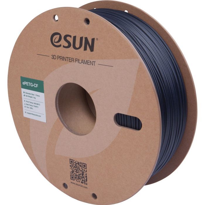 Пластик для 3D-принтера eSUN ePETG-CF 1,75mm 1kg BLACKISH GREEN (EPETG-CF-P175BG1)
