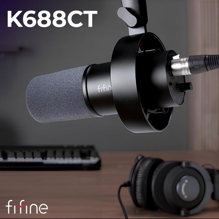 Мікрофон Fifine K688CT USB/XLR Black (K688CT) зображення 4