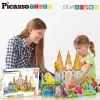 Конструктор Picasso магнитный Tiles Dinosaur Set с 8 фигурками динозавров 38 деталей (817338028848) изображение 8